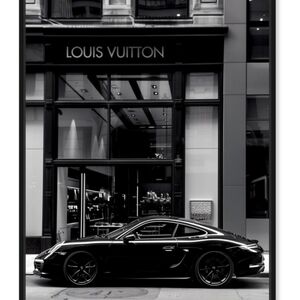 Sleek Black Sports Car